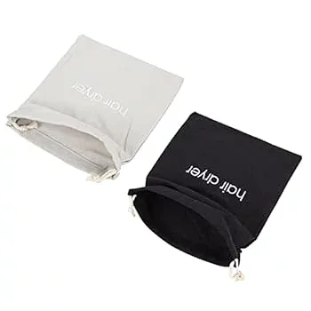 【中古】【未使用】SOESFOUFU 2個 収納袋 トラベルドライヤー 屋外 バッグ 巾着 バッグ 実用的なバッグ 巾着袋 アンチスクラッチバッグ ファブリック