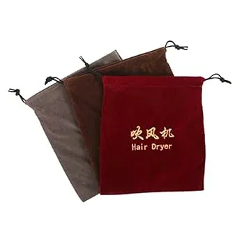 【中古】【未使用】FRCOLOR 3個 収納袋 布バッグ トラベルヘア巾着バッグ ヘアブロードライヤーバッグ ヘアスタイリングツールバッグ 用の収納袋 ファブリック