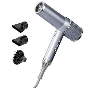 【中古】【未使用】Amagogo ヘアドライヤーミニ送風機ブロードライヤーヘアツール家庭用細かい厚いナチュラルウェーブ縮れ毛寮ホテル女性巻き毛, グレー 3