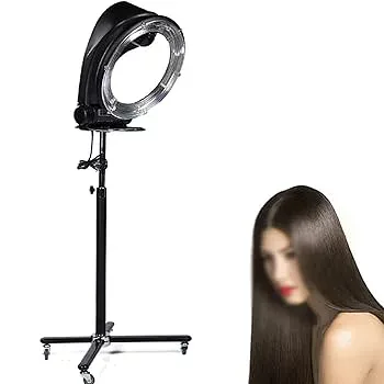 【中古】【未使用】オービティングヘアカラープロセッサーとドライヤー、プロフェッショナルオービティング回転ヘアドライヤー、3-in-1 360°回転自立式6モードサロ