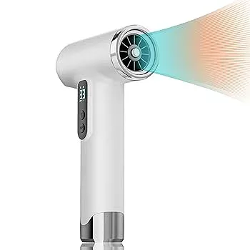 【中古】【未使用】コードレスヘアドライヤー、100000RPM高速ヘアドライヤー、15000mAh充電式ヘアドライヤー、200W電池式イオンヘアドライヤー、ディフューザー付き