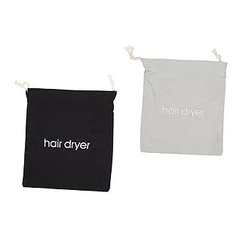 【中古】【未使用】NULYLU 2個 収納袋 防塵収納袋 ヘアブロワーポーチ カールブロードライヤー 旅行用ドライヤー ミニ 髪圧着ツール ジュエリーポーチ巾着袋 バッグ