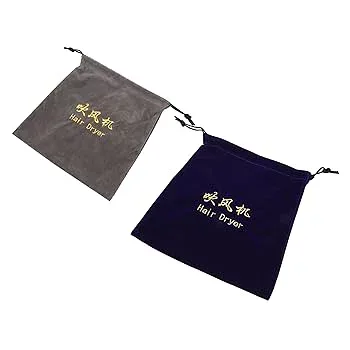 【中古】【未使用】Beaupretty 2個 収納袋 ブロードライヤー バッグ ホルダー アクセサリー dry bag 客室備品 実用的な収納ポーチ 巾着ポーチ ヘアブロワーポーチ