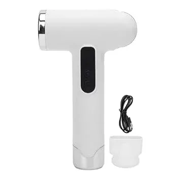 【中古】【未使用】コードレス ヘアドライヤー トラベル ヘアドライヤー 100000RPM 15000MAH USB充電式 200W 高速乾燥 ブロードライヤー ホーム旅行用 ノズル (白)