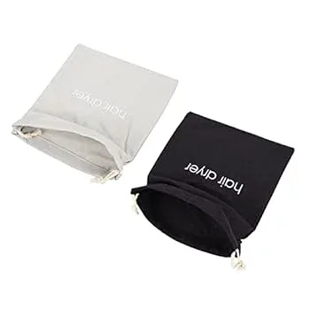 【中古】【未使用】NOLITOY 1セット 収納袋 ホルダー ポータブル バリカン 櫛付き ポーチ ミニ 巾着 キャリア 化粧品袋 巾着袋 ファブリック 2個