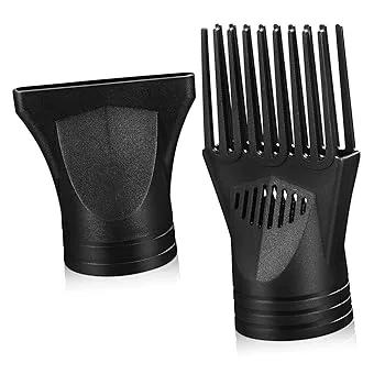 【中古】【未使用】NULYLU ブロードライヤーノズルコームアタッチメント ユニバーサルヘアドライヤーディフューザー スタイリングツール用 2個
