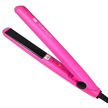 【中古】【未使用】Himekote ヒメコテ ヘアアイロン ミニ ストレート 2way カール 持ち運び 軽量 前髪 海外対応 コードあり 200℃ コテ アイロン ミニヘアアイロン