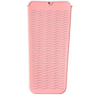【中古】【未使用】シリコーンヘアアイロンマット,旅行用保温パッド | パーマスタイリングツール火傷防止パッド、ホットヘアツール用ヘアアイロン耐熱パッド