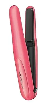 【中古】【未使用】テスコム ヘアアイロン 17mm コードレス 充電式 2way 機内持ち込み対応 海外対応 2段階調整 セラミックコーティング ピンク ISC200 P