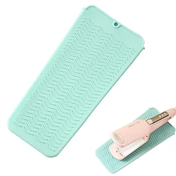 【中古】【未使用】耐熱ストレートナーパッド | 旅行用保温パッド - 火傷防止マット、ヘアアイロン、フラットアイロン、ヘアスタイリングツール用耐熱ポータブルマ