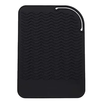 【中古】【未使用】NOBONU 耐熱シリコンマットストレートヘアアイロン、カーリングアイロン、フラットアイロン、旅行マット、ホットスタイリングツール、食品グレー