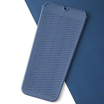 【中古】【未使用】耐熱シリコンマットポーチ フラットアイアン、カーラーワンド、ホットウェイバー、サロンツール家電、ポータブルスタイリングヒートマット、カー