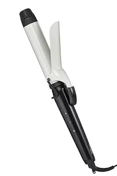 【中古】【未使用】テスコム ヘアアイロン カールアイロン コテ 32mm 海外対応 温度調整/ロック/メモリー 自動OFF ブラック TM303A-K
