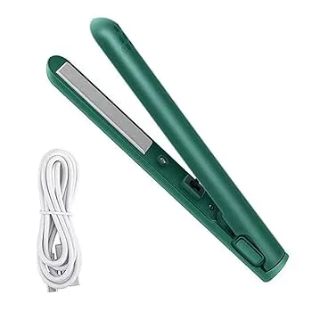 【中古】【未使用】TAMOSH 2 in 1 両用ヘアカーラー、ミニヘアアイロン、トラベル ヘアアイロン、ポータブル ミニ USB ヘアカーラー グリーン