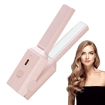 【中古】【未使用】トラベルヘアアイロンミニ, USB プラグイン ヘアアイロン カーラー, USBプラグインミニヘアアイロンストレートカーリング発電副木を傷つけない兼