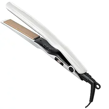 【中古】【未使用】BAYATA ヘアアイロン シルクプロヘアアイロン【瞬間水分蒸発しない・120℃?230℃・マイナスイオン・海外対応】ストレート カール 2WAY 27mm 12