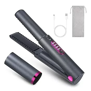 【中古】【未使用】Layhou ストレートヘアアイロン ヘアアイロン ポータブル ワイヤレス充電式