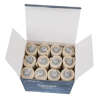 【中古】【未使用】Beaupretty 12本 ヘアー アイロン プレッシャー コットン サロン 消耗品 ヘア サロン アクセサリー 理髪 パーマ コットン 保温 保温 コットン パ