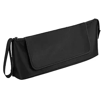 【中古】【未使用】ヘアアイロンバッグ, 分割ジッパー付き防水ヘアアイロンバッグ, ヘアドライヤー用防塵ヘアツールバッグ、ストラップ付きポータブルフラットアイ