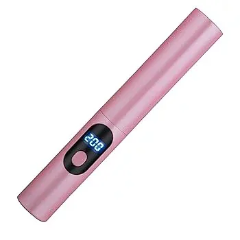【中古】【未使用】コードレスストレートヘアアイロンミニストレートヘアアイロン充電式急速加熱ヘアスタイル暖房パーマ、コーム、ピンク