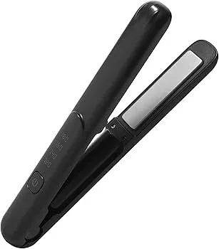 【中古】【未使用】コードレス ヘアアイロン 3000mAh USB充電式 ストレートアイロン 持ち運び ミニ ヘアアイロン ストレート 前髪 急速加熱 軽量 4段階温度調節 男