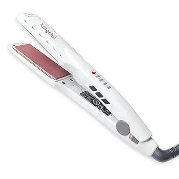 【中古】ヘアアイロン 35mm ストレートアイロン カールアイロン両用 Xingchii 100V-240V海外対応 プロ仕様 150〜230℃温度調節 30秒急速加熱 ホワイト