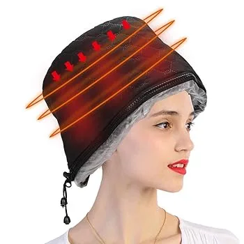 【中古】oenbopo ヘアスチーマーキャップ 電気髪暖房キャップ 熱処理ハット 髪染めキャップ 3段温度調節 温度制御 過熱保護 美容 SPA ナリシング ヘアス