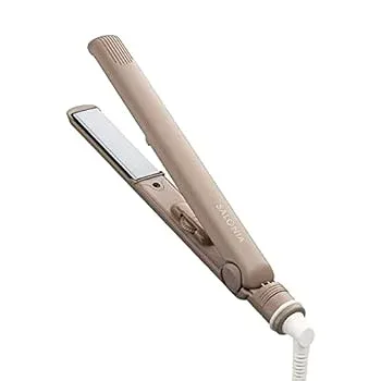 【中古】【2022年秋冬限定】SALONIA(サロニア) ストレートヘアアイロン ユーアンドミー ベージュ 24mm 海外対応 プロ仕様 MAX230℃