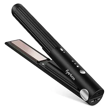 【中古】Ryanboo コードレスヘアアイロン USB充電式ヘアアイロン コードレス ミニヘアアイロン メンズ 持ち運び用ヘアアイロン 前髪 3段階温度調整 MAX20