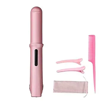 【中古】WUQIAN コードレスヘアアイロン USB充電式 ヘアストレートアイロン2way 160/180/200℃ 3段階温度調節 自動OFF 持ち運び便利 家電 男女兼用 家庭/