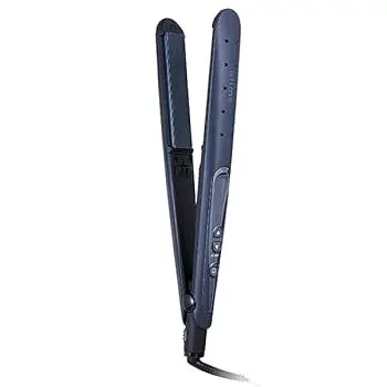 【中古】テスコム ヘアアイロン マイナスイオン 26mm 海外対応 温度調整/ロック/メモリー 自動OFF 開閉ロック ラク抜きプラグ セサミブラック TS550A-K
