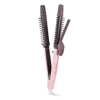 【中古】テスコムヘアアイロン カールアイロン コテ 26mm マイナスイオン 温度調整/ロック/メモリー機能 自動OFF ラク抜きプラグ メルティピンク 正規品