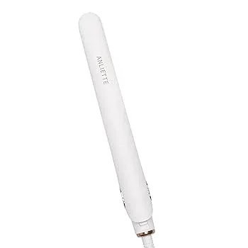 【中古】ANLIETTE ヘアアイロン ストレート 23mm 海外対応 立ち上げ最短約15秒 超軽量 150℃~230℃ AN-002 ミルキーホワイト