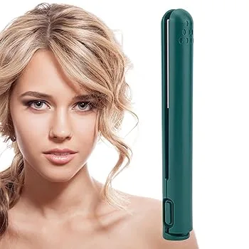 【中古】コードレスヘアアイロン USB充電式ヘアアイロン コードレス ミニヘアアイロン メンズ 持ち運び用ヘアアイロン 前髪 ヘアアイロン | 2 1 ウェーブ