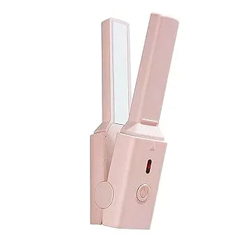 【中古】USB ヘアアイロン、ヘアアイロン 安全 ポータブル 人間工学に基づいた トルマリン セラミック スタイリッシュ ミニ 高速加熱 (サクラピンク)