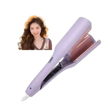 【中古】フレンチウェーブヘアアイロン フレンチエッグローラー用 USB 充電式 V字型ヘアアイロン 温度調節可能 韓国風の小さな波巻き カール ウェーブア