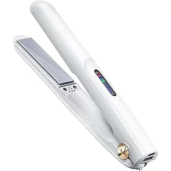 【中古】ヘアアイロン コードレス ストレート 2way カール メンズ ミニ USB充電式 海外対応 男女兼用 プロ ワイヤレスヘアアイロン、充電式カーリーヘア