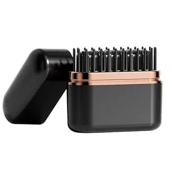 【中古】demaxiyad ポータブルストレートヘアコーム、コードレスストレートヘアアイロンブラシ | ポータブルマイナスイオントラベルホットコームストレー