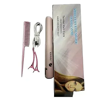 【中古】スヘアアイロン スタイラー スタイリングツール 高濃度 コンディショニング ポータブル・クリップボード・ヘアストレートナー スプリットの減少