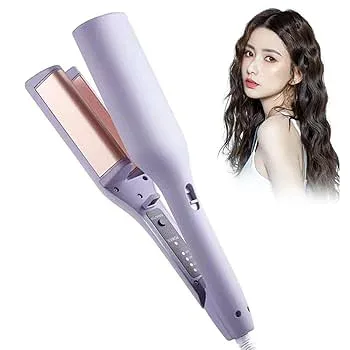 【中古】【2024新発想】ヘアアイロン ウェーブアイロン 32mm フレンチウェーブヘアアイロン フレンチウェーブヘアアイロン USB 充電式 カール ワッフルア