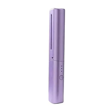 【中古】コードレスヘアアイロン ヘアアイロン ミニ 2WAY カール/ストレート USB充電式 150〜230℃ 温度調整 マイナスイオン搭載 急速加熱 小型 電気髪ご