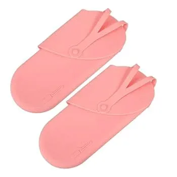 【中古】Beaupretty 2個 収納袋 ヘアカーラーバッグ ホテル収納袋 再利用可能な バッグ 吊り下げ収納ポーチ 整髪料入れ ポーチ 旅行用収納バッグ ピンク
