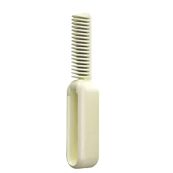 【中古】Zqkimzi イオンヘアアイロン ブラシ、ヘアアイロン コーム - ヘアアイロン ブラシUSB充電アイロンストレートナー - 2000mAh ホットコーム、テー