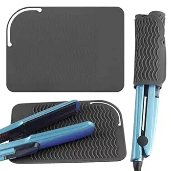 【中古】ヘアアイロン用シリコン耐熱マット、ポータブルトラベルマットカバー、ヘアアイロン、フラットアイロン、ヘアストレートナー、ホットヘアスタイ