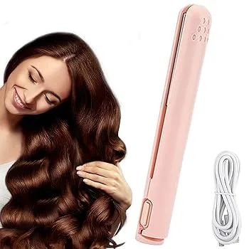 【中古】トラベルサイズのヘアアイロン、小型ヘアアイロン - トラベルヘアアイロン2 in 1 ヘアカーラー小型ヘアアイロン | ヘアアイロン、ヘアアイロン、