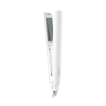 【中古】パナソニック コンパクト ストレートアイロン 2Way 軽量 グロスコーティング ホワイト EH-HV1B-W
