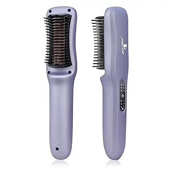 【中古】ヘアブラシアイロンコードレス ブラシ MEXITOP ヘアアイロンusb ストレートアイロン ヘアーアイロン 充電式 毛先 前髪 スタイリングアイロンブラ