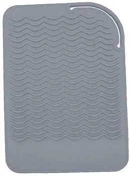 【中古】シリコンマットポーチフラットアイロンヘアアイロンホットヘアツールグレー実用性とDeft