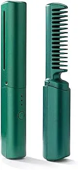 【中古】コードレス ヒートブラシ USB充電式 ブラシ アイロン 美容 師 ヘアぶらし アイロン コードレス ブラシ アイロン ストレート ブラシアイロン 火傷