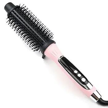 【中古】Perminia ロールブラシアイロン 38mm ヘアアイロン ブラシ型 ストレート&カール 2way LCDスクリーン付き 16段階温度調節 MAX230℃ ヘアブラシ カ